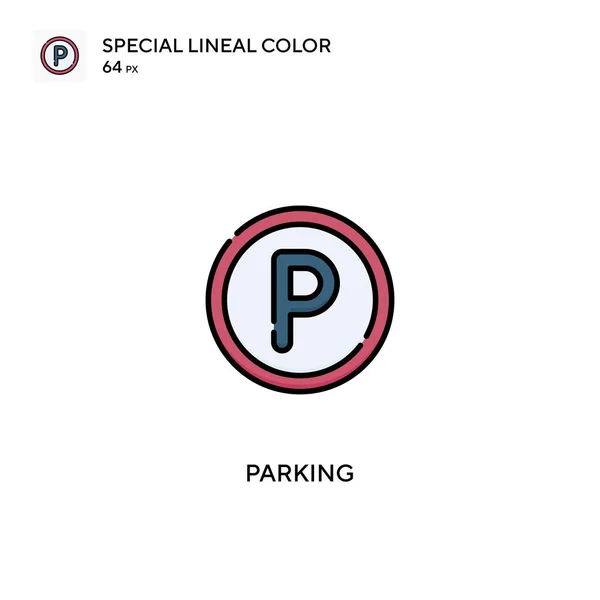 Парковка Особый Цветовой Вектор Значки Парковки Вашего Бизнес Проекта — стоковый вектор