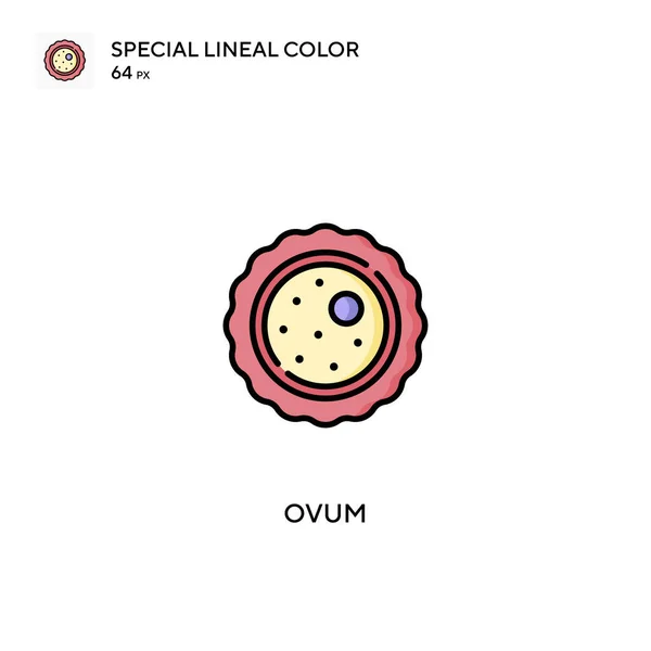 Ovum Icono Especial Vector Color Lineal Iconos Óvulos Para Proyecto — Vector de stock