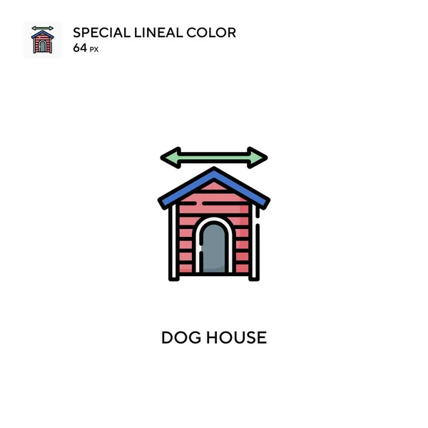 Dog House Icono Vector Color Lineal Especial Iconos Casa Perro — Archivo Imágenes Vectoriales