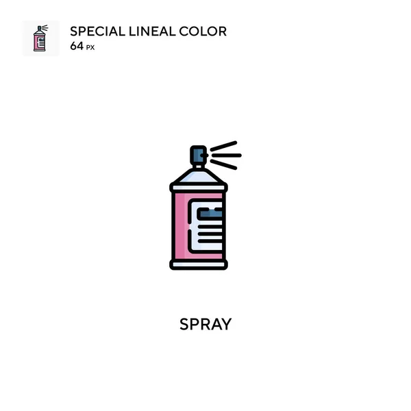 Spray Icono Especial Vector Color Lineal Iconos Pulverización Para Proyecto — Vector de stock