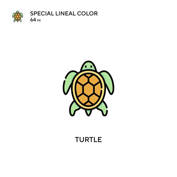 Turtle Special Lineal Color Vector Icon Turtle Icons Your Business — Stock Vector