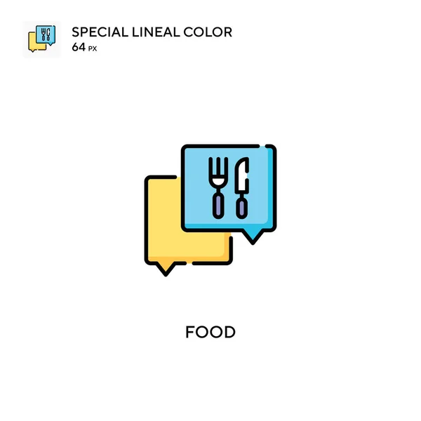 Їжа Спеціальний Лінійний Колір Вектор Значок Їжа Іконки Вашого Бізнес — стоковий вектор