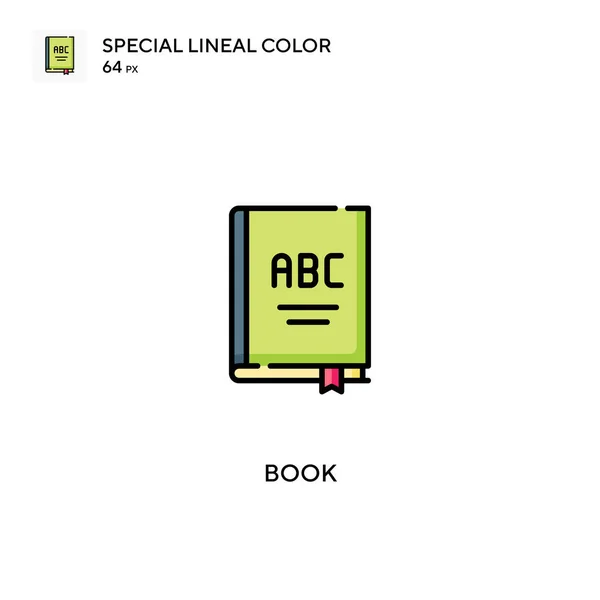 Book Special Lineal Color Vector Icon Ikony Knihy Pro Váš — Stockový vektor