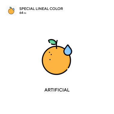 Yapay Özel Doğrusal Renk Vektörü simgesi. İş projeniz için suni simgeler