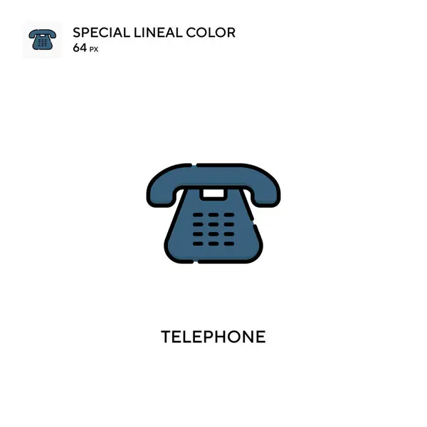 Telefon Különleges Lineáris Szín Vektor Ikon Telefon Ikonok Üzleti Projektjéhez — Stock Vector