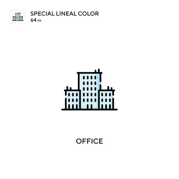 Oficina Especial Icono Vector Color Lineal Iconos Oficina Para Proyecto — Vector de stock