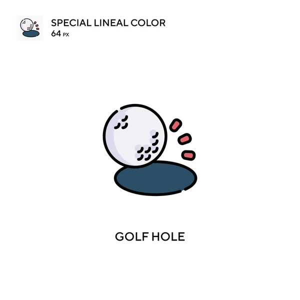 Agujero Golf Icono Especial Vector Color Lineal Iconos Hoyo Golf — Archivo Imágenes Vectoriales