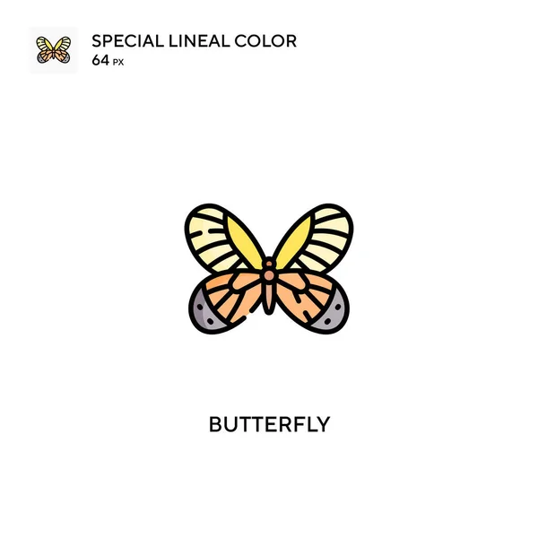 Butterfly Special Lineal Color Vector Icon Butterfly Icons Your Business — Stock Vector