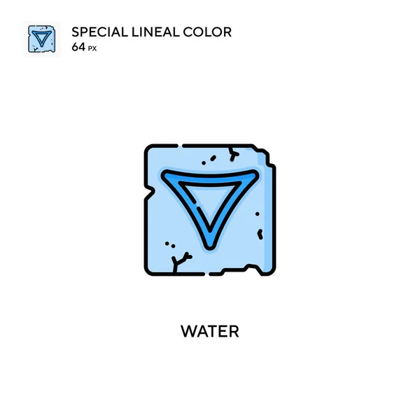 Agua Icono Especial Vector Color Lineal Iconos Agua Para Proyecto — Vector de stock