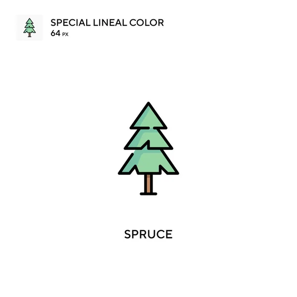 特殊线形彩色矢量图标 Spruce图标为您的商业项目 — 图库矢量图片