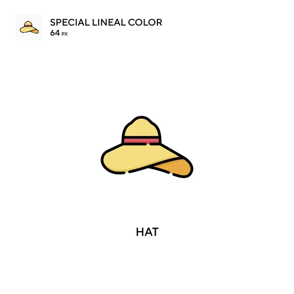 Chapeau Spécial Lineal Icône Vectorielle Couleur Icônes Chapeau Pour Votre — Image vectorielle