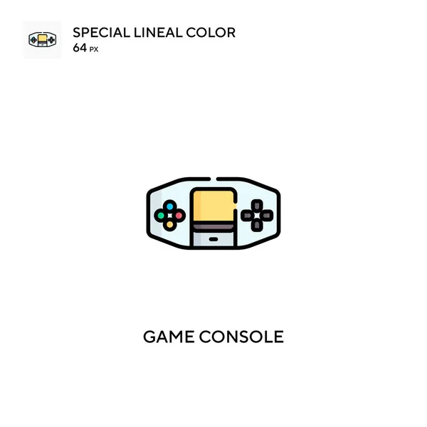 Consola Juegos Icono Especial Vector Color Lineal Iconos Consola Juegos — Vector de stock