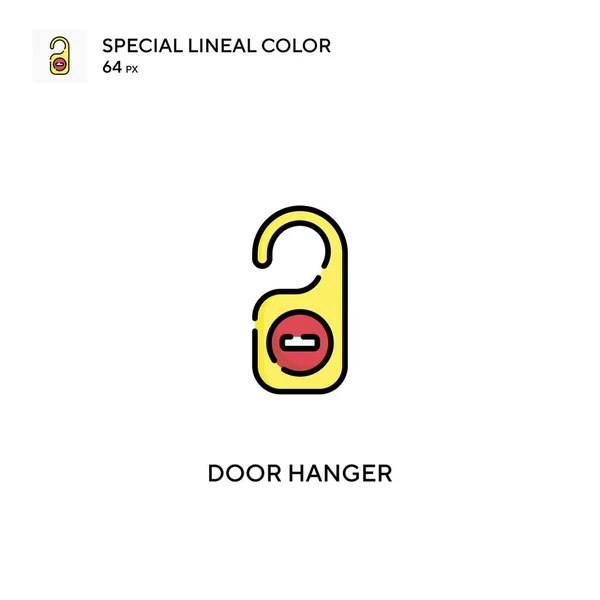 Специальная Линейная Цветная Векторная Иконка Иконки Дверных Вешалок Вашего Бизнес — стоковый вектор
