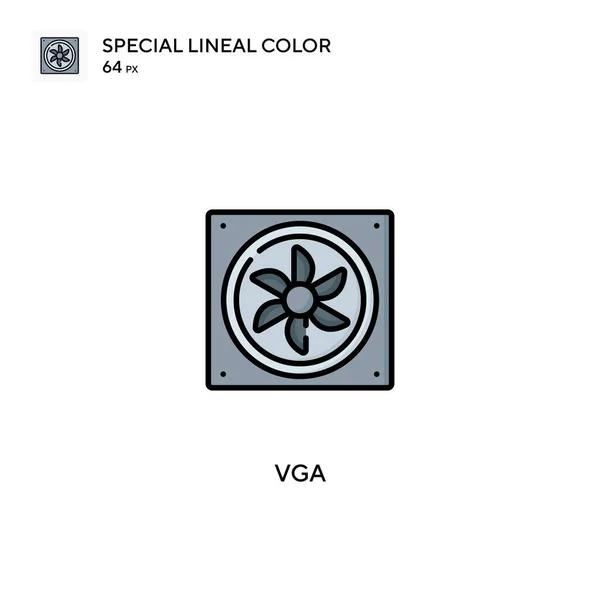 Vga Icono Especial Vector Color Lineal Iconos Vga Para Proyecto — Vector de stock