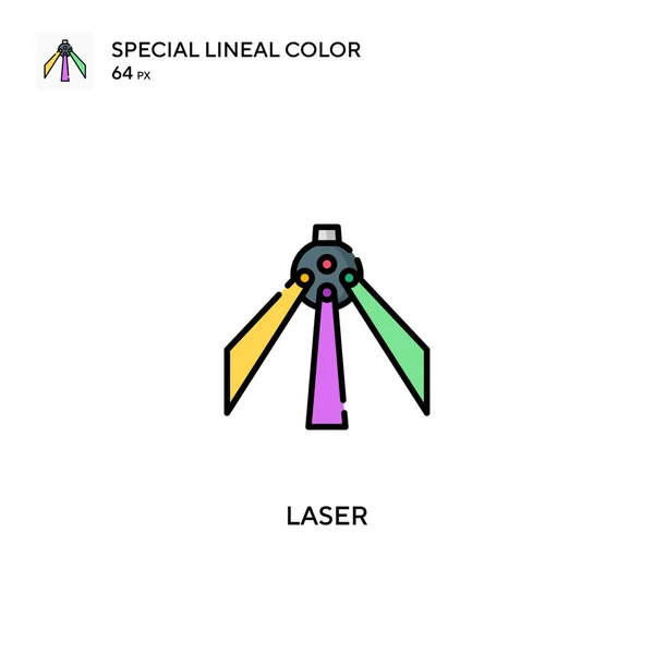 Laser Ícone Vetorial Cor Linear Especial Ícones Laser Para Seu —  Vetores de Stock