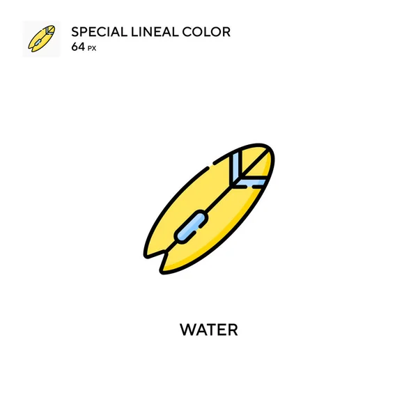 Agua Icono Especial Vector Color Lineal Iconos Agua Para Proyecto — Vector de stock