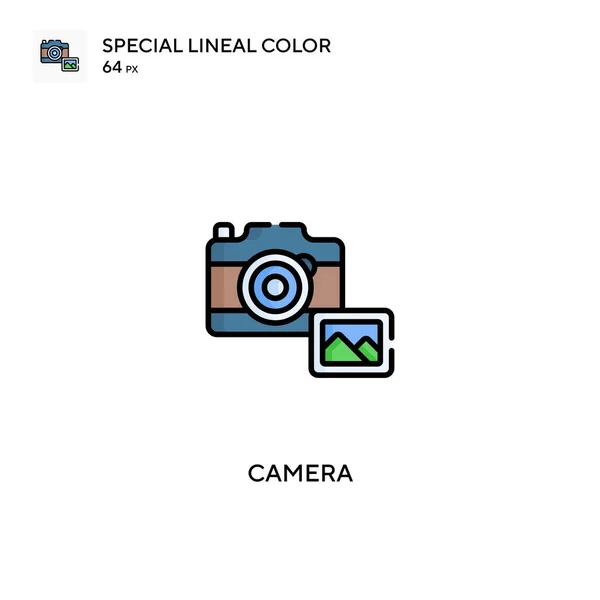 相机特殊线形彩色矢量图标 您的商业项目的相机图标 — 图库矢量图片