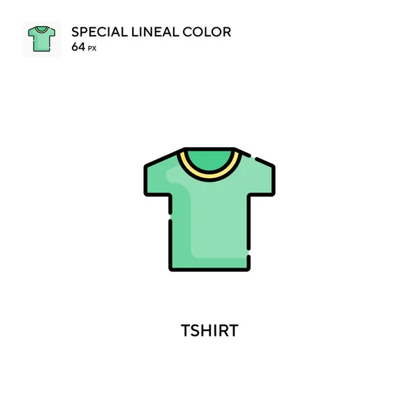 Tshirt Ícone Vetorial Cor Linear Especial Ícones Camiseta Para Seu — Vetor de Stock