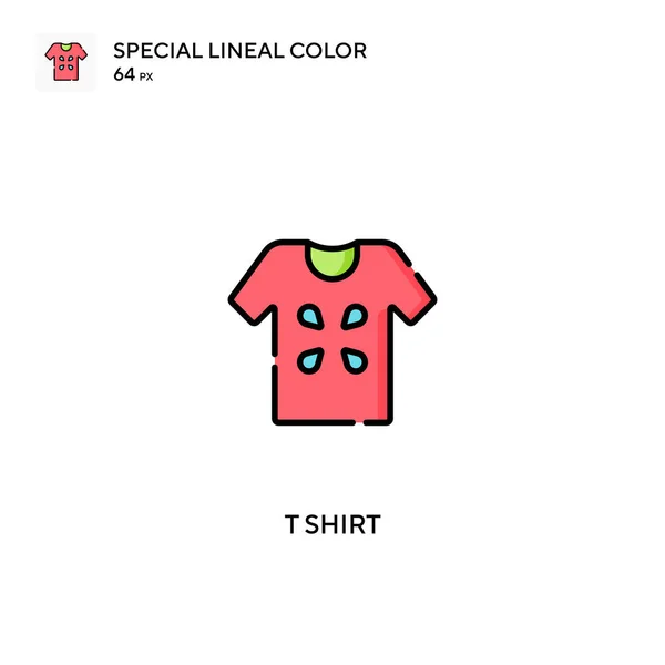 Camiseta Icono Especial Vector Color Lineal Iconos Camisetas Para Proyecto — Vector de stock