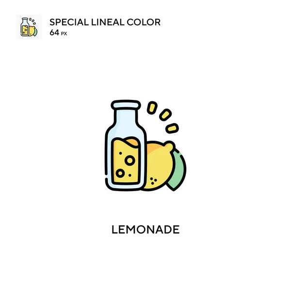 Specjalna Ikona Wektora Koloru Lemoniady Ikony Lemoniady Dla Twojego Projektu — Wektor stockowy