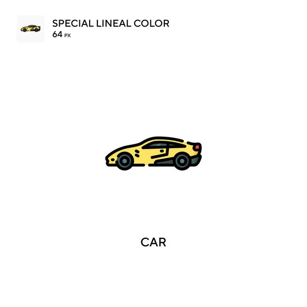 車の特殊線型カラーベクトルアイコン あなたのビジネスプロジェクトの車のアイコン — ストックベクタ