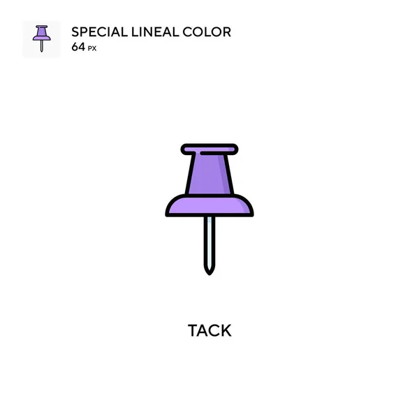 Tack Icône Vectorielle Couleur Linéaire Spéciale Icônes Tack Pour Votre — Image vectorielle