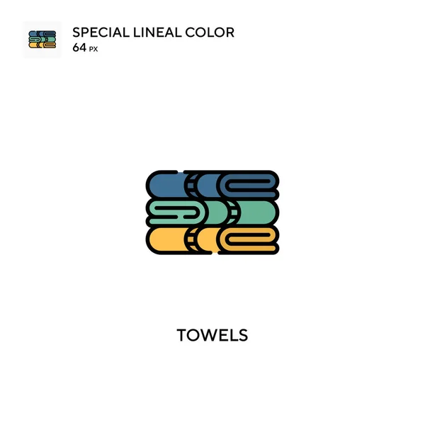 Toallas Icono Especial Vector Color Lineal Iconos Toallas Para Proyecto — Archivo Imágenes Vectoriales