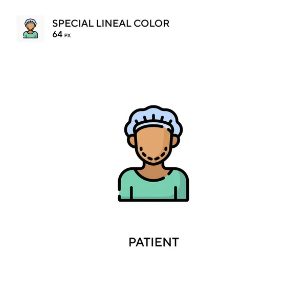 Icono Vector Color Lineal Patient Special Iconos Pacientes Para Proyecto — Vector de stock