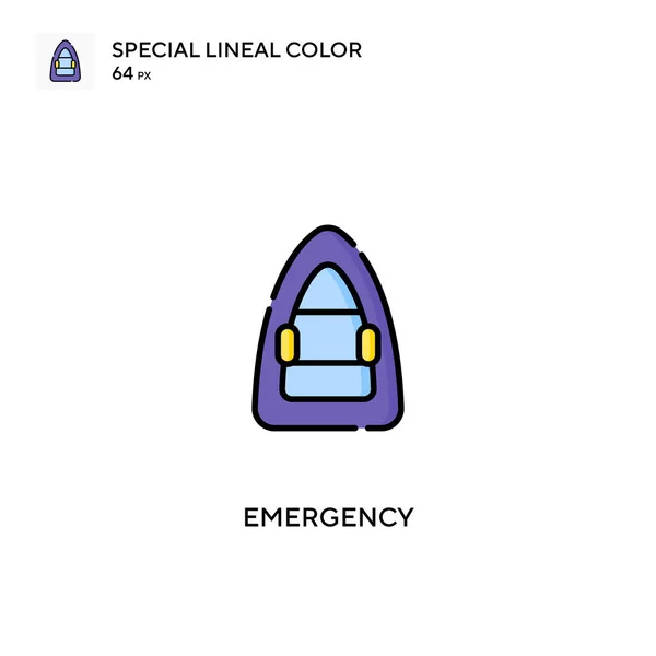 Emergency Special Lineal Color Vector Icon Emergency Icons Your Business — Stock Vector