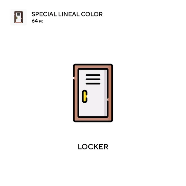 Locker Icono Especial Vector Color Lineal Iconos Casillero Para Proyecto — Archivo Imágenes Vectoriales