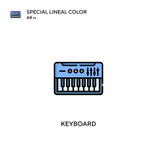 Keyboard Special Lineal Color Vector Icon 비즈니스 프로젝트용 키보드 아이콘 — 스톡 벡터
