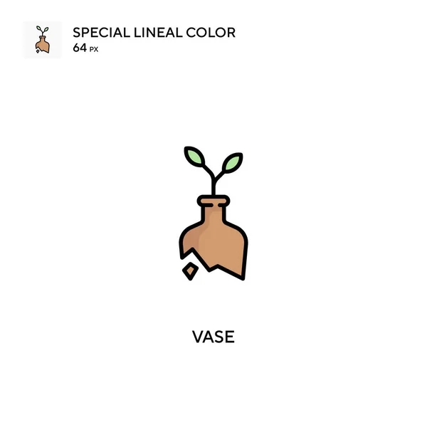 Vase Special Lineal Color Vector Icon Vase Icons Your Business — Stock Vector