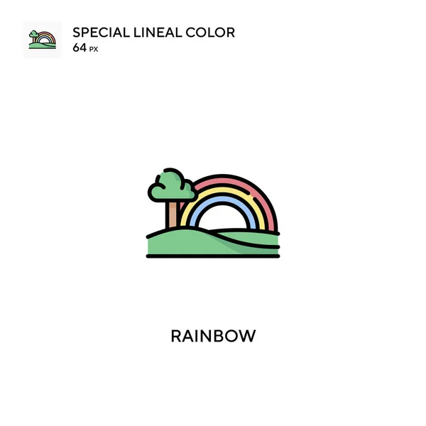 Rainbow Special Lineal Color Vector Icon Rainbow Icons Your Business — Stock Vector