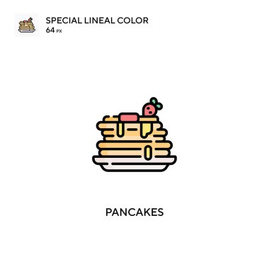 Krep özel doğrusal renk vektör simgesi. İş projeniz için gözleme simgeleri