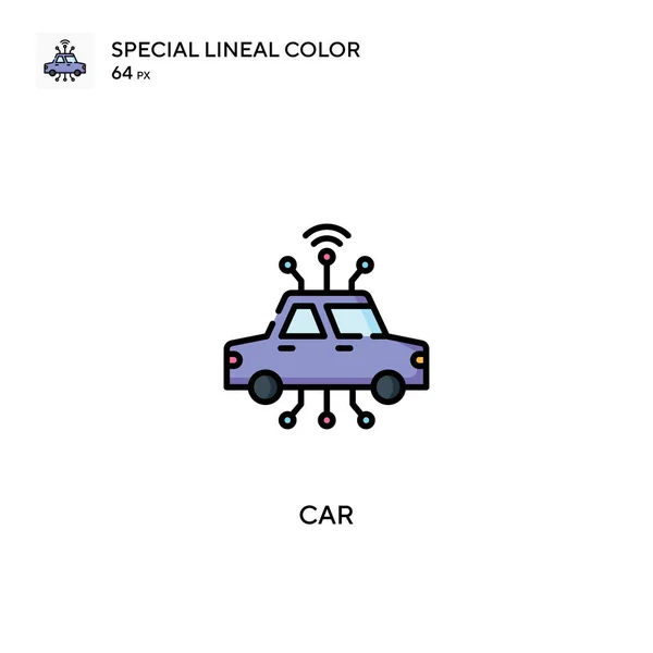 Автомобиль Специальный Линейный Вектор Цвета Значок Иконки Автомобилей Вашего Бизнес — стоковый вектор
