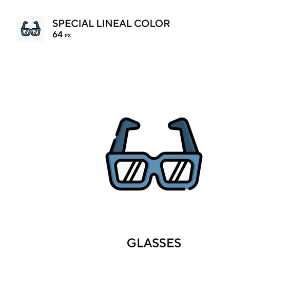 Gafas Icono Especial Vector Color Lineal Iconos Gafas Para Proyecto — Archivo Imágenes Vectoriales