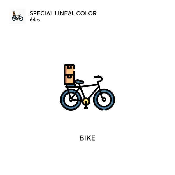 Bike Különleges Lineáris Szín Vektor Ikon Bike Ikonok Üzleti Projekt — Stock Vector
