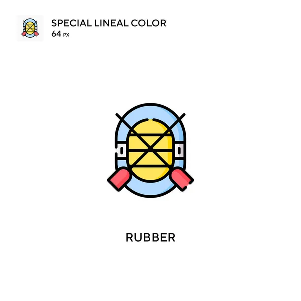 Rubber Speciale Lijnkleur Vector Icoon Rubber Iconen Voor Business Project — Stockvector