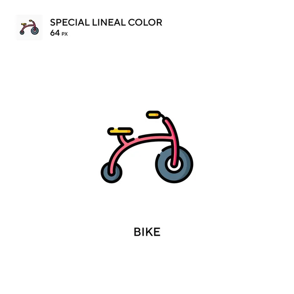 Bike Spezielles Lineares Farbvektorsymbol Fahrradsymbole Für Ihr Geschäftsprojekt — Stockvektor