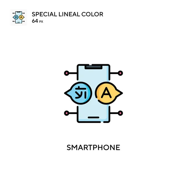 Smartphone Special Lineal Color Vector Icon Smartphone Icons Your Business — Stock Vector