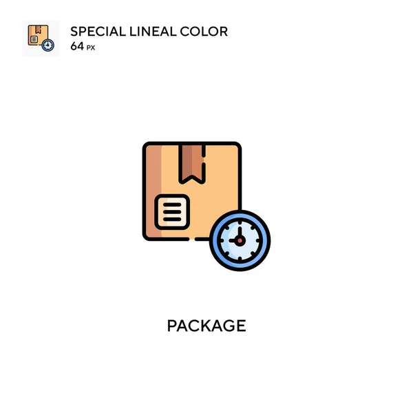 Package Special Lineal Color Vector Icon Package Icons Your Business — Stock Vector