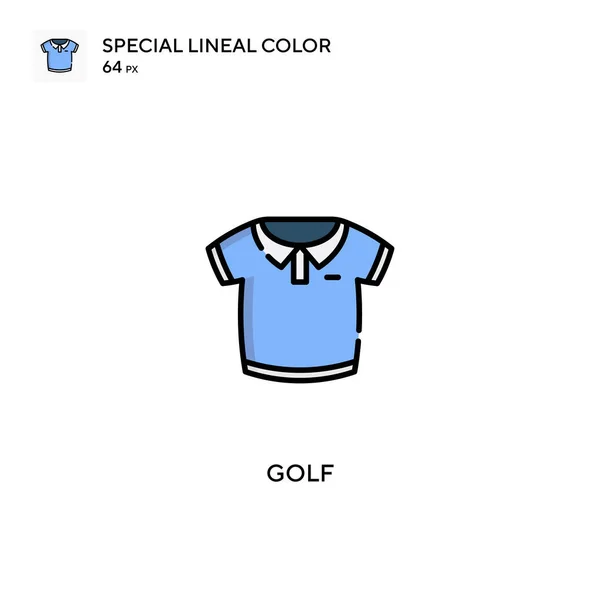 Golf Special Lineal Color Vector Icon Golf Icons Your Business — Stock Vector