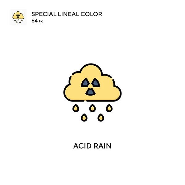 Säureregen Spezielles Lineares Farbvektorsymbol Säure Regen Symbole Für Ihr Geschäftsprojekt — Stockvektor