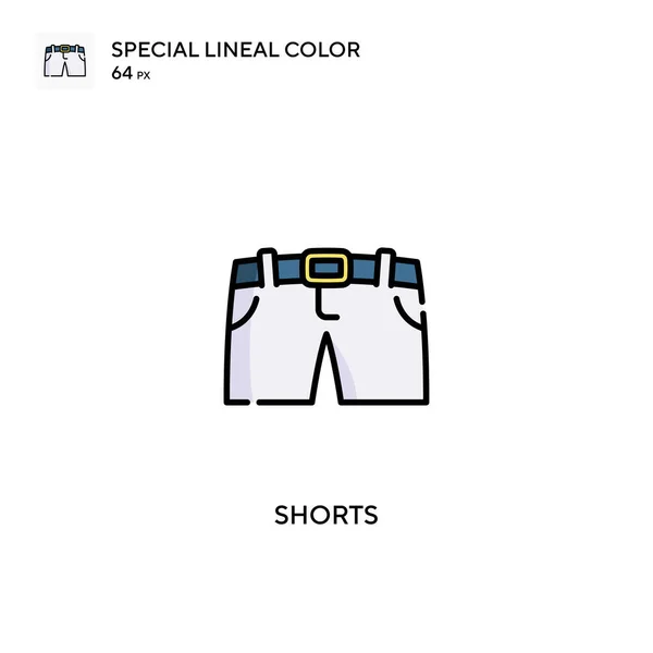 Shorts Ícone Vetorial Cor Linear Especial Ícones Shorts Para Seu —  Vetores de Stock