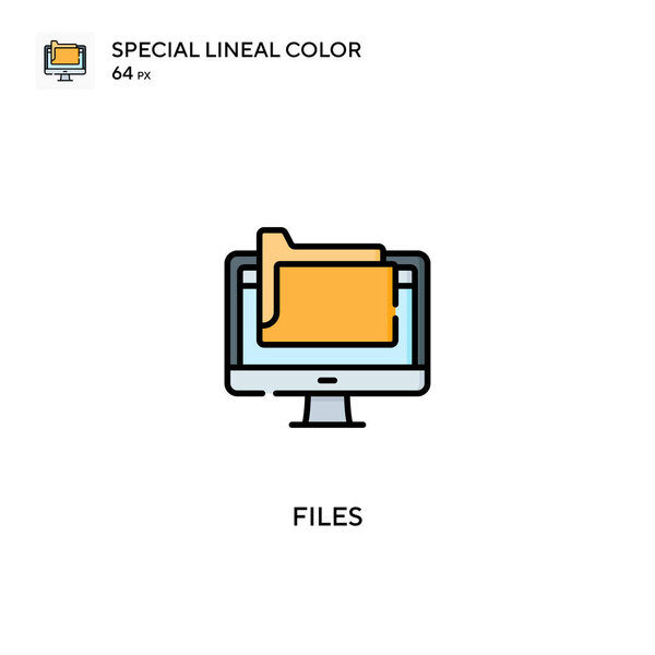 Files Special lineal color vector icon. Files icons for your business project