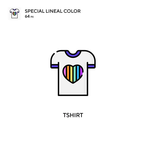 Tshirt Ícone Vetorial Cor Linear Especial Ícones Camiseta Para Seu — Vetor de Stock