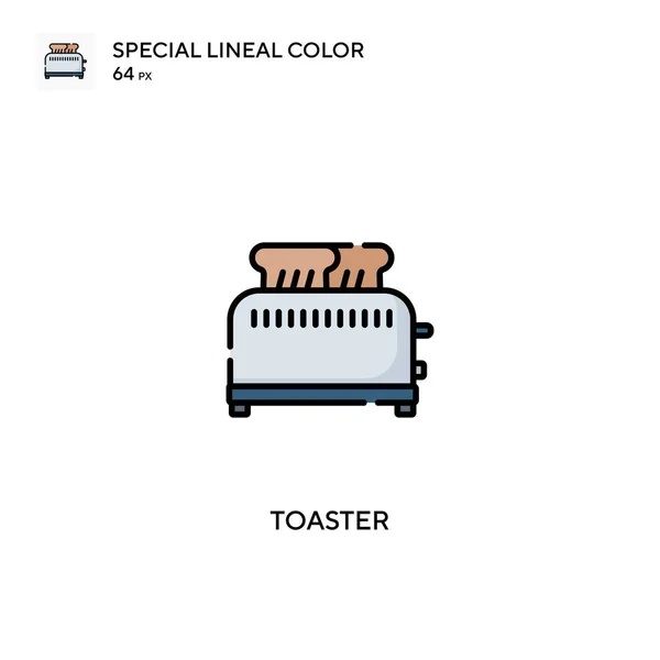 Toaster Special Lineal Color Vector Icon Toaster Icons Your Business — Stock Vector