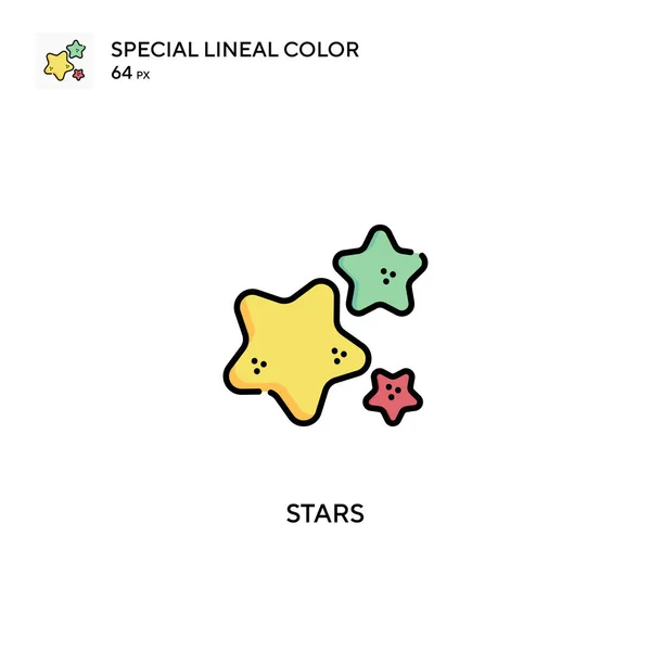 Star Speciale Icona Vettoriale Colori Lineari Icone Stars Tuo Progetto — Vettoriale Stock