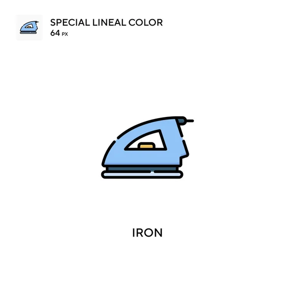 Iron Special Lineal Color Vector Icon Iron Icons Your Business — Stock Vector