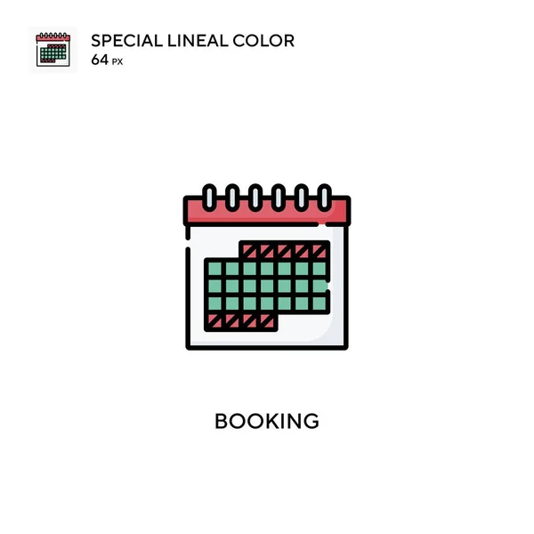Reserva Especial Icono Vector Color Lineal Iconos Reserva Para Proyecto — Archivo Imágenes Vectoriales